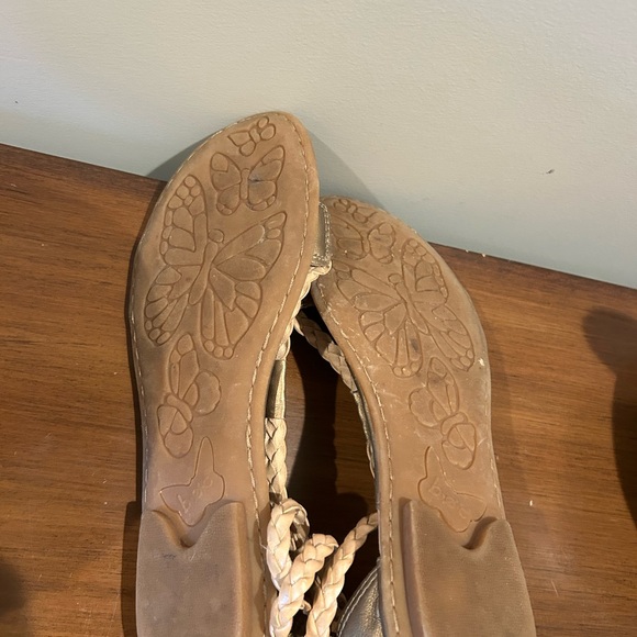 Braided Tan Sandals - Picture 4 of 5